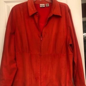 Orange Shirt with Zipper